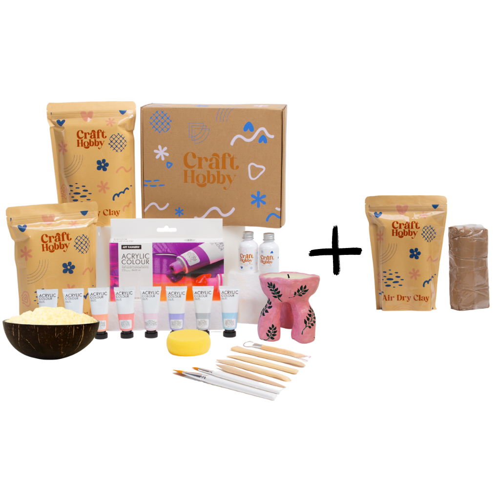 Pasiūlymas - CraftHobby žvakių lipdymo rinkinys + extra molis