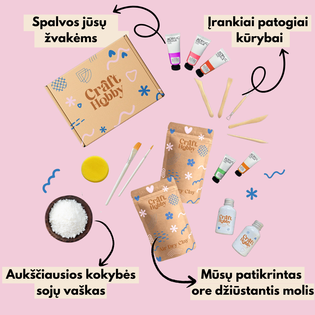 CraftHobby žvakių lipdymo rinkinys