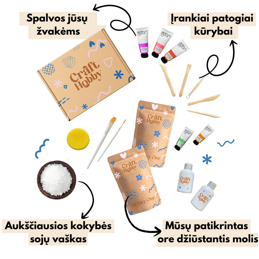 CraftHobby žvakių rinkinys